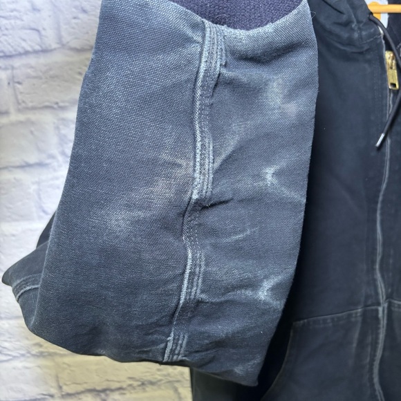 Carhartt Jacket Mens 2XL Tall Black J140 Loose Fit Quilted Hooded Duck Work - Picture 5 of 15